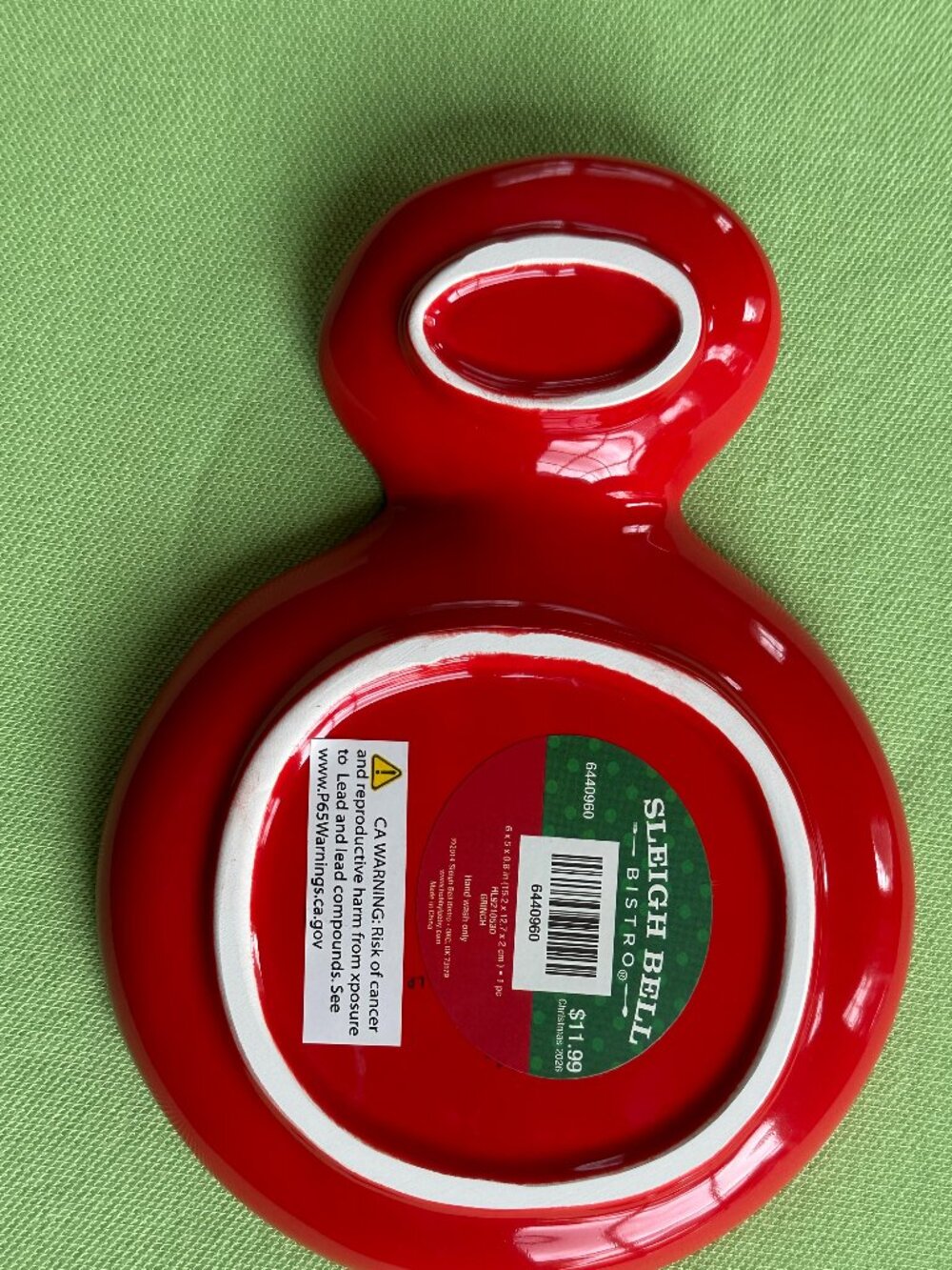 GRINCH SPOON REST:NWT - Picture 3 of 5